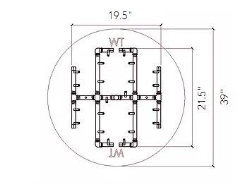 Warming Trends Universal Paver Kit For 35 - 37 Inch Square Opening