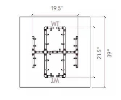 Warming Trends Universal Paver Kit For 39 - 41 Inch Square Opening