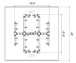 Warming Trends Universal Paver Kit for 39 to 41 Inch Square Openings