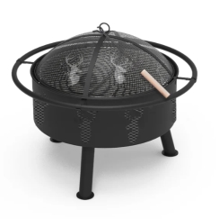 Blue Sky 29 Inch Round Barrel Wood Burning Fire Pit