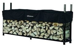 Woodhaven 8 Foot Log Rack with Seasoning Cover