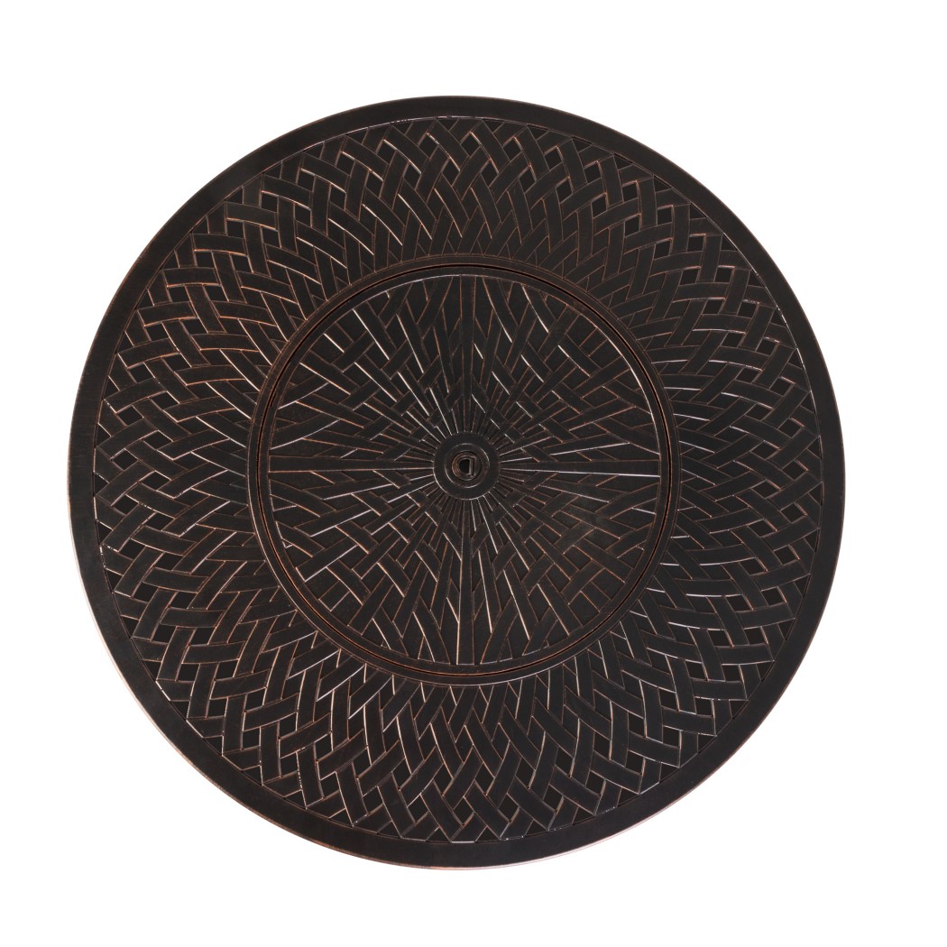 Fire Sense 44 Inch Verona Aluminum Round Propane Fire Pit