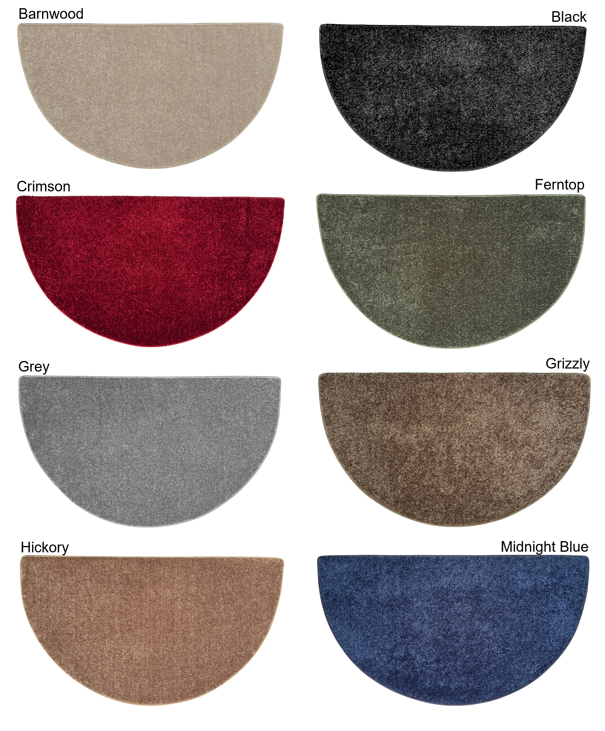 Goods of the Woods 48 x 27 Inch Flame Half-Round Polyester Hearth Rug