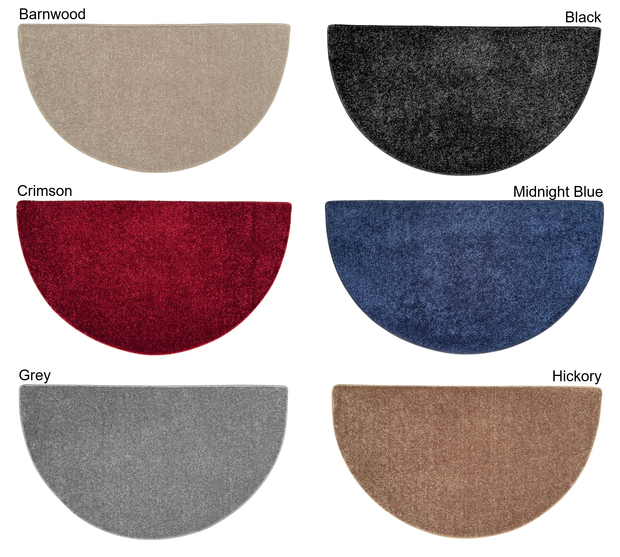 Goods of the Woods 72 x 36 Inch Canyon Half-Round Polyester Hearth Rug