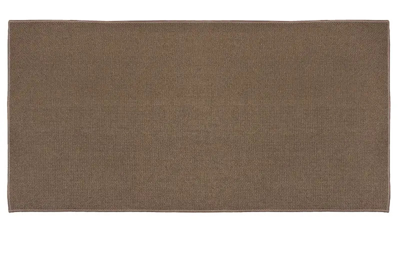 Goods of the Woods 2 x 4 Foot Black Fiberglass Face Guardian Rectangular Hearth Rug