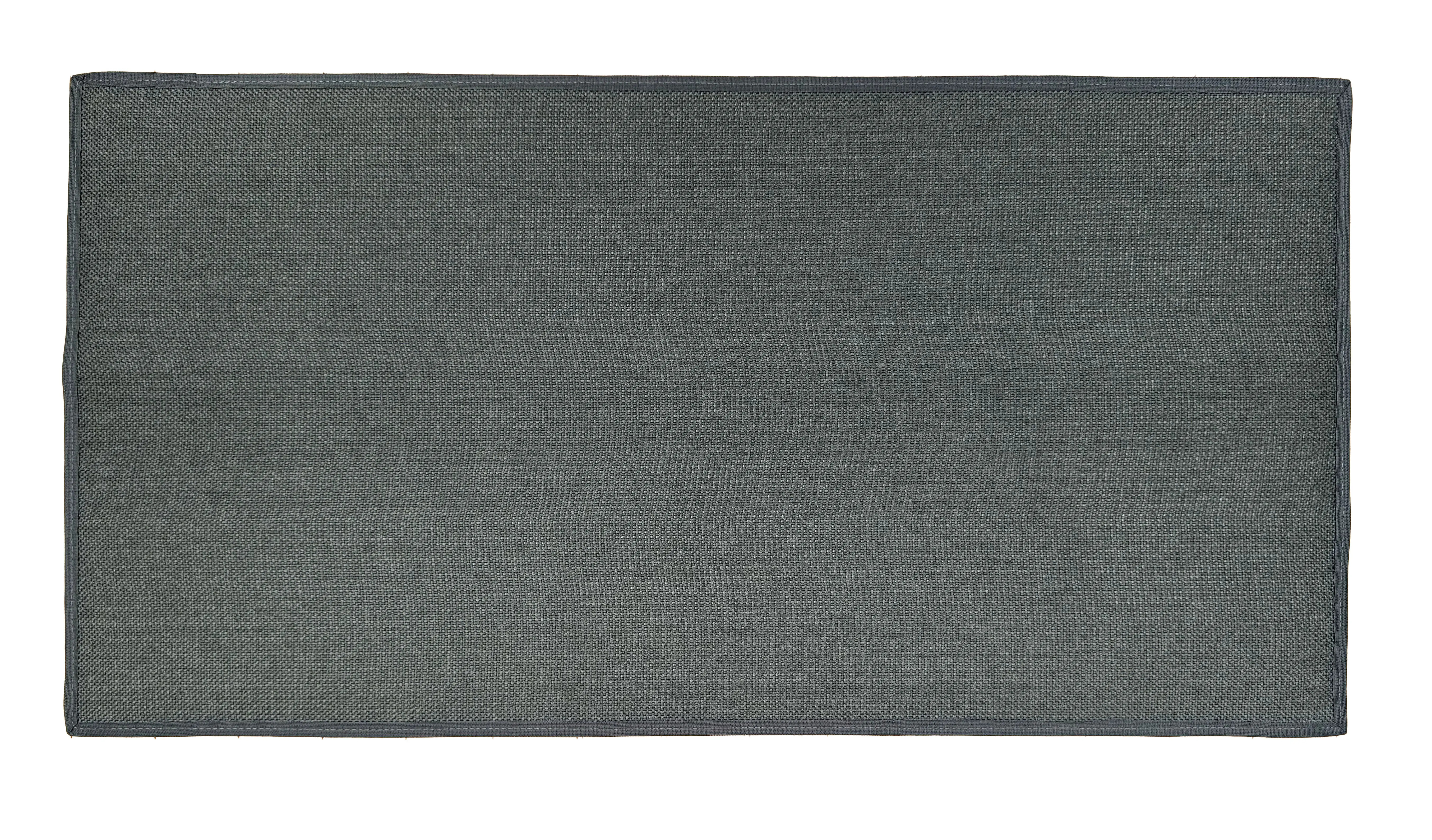 Goods of the Woods 2 x 4 Foot Black Fiberglass Face Guardian Rectangular Hearth Rug