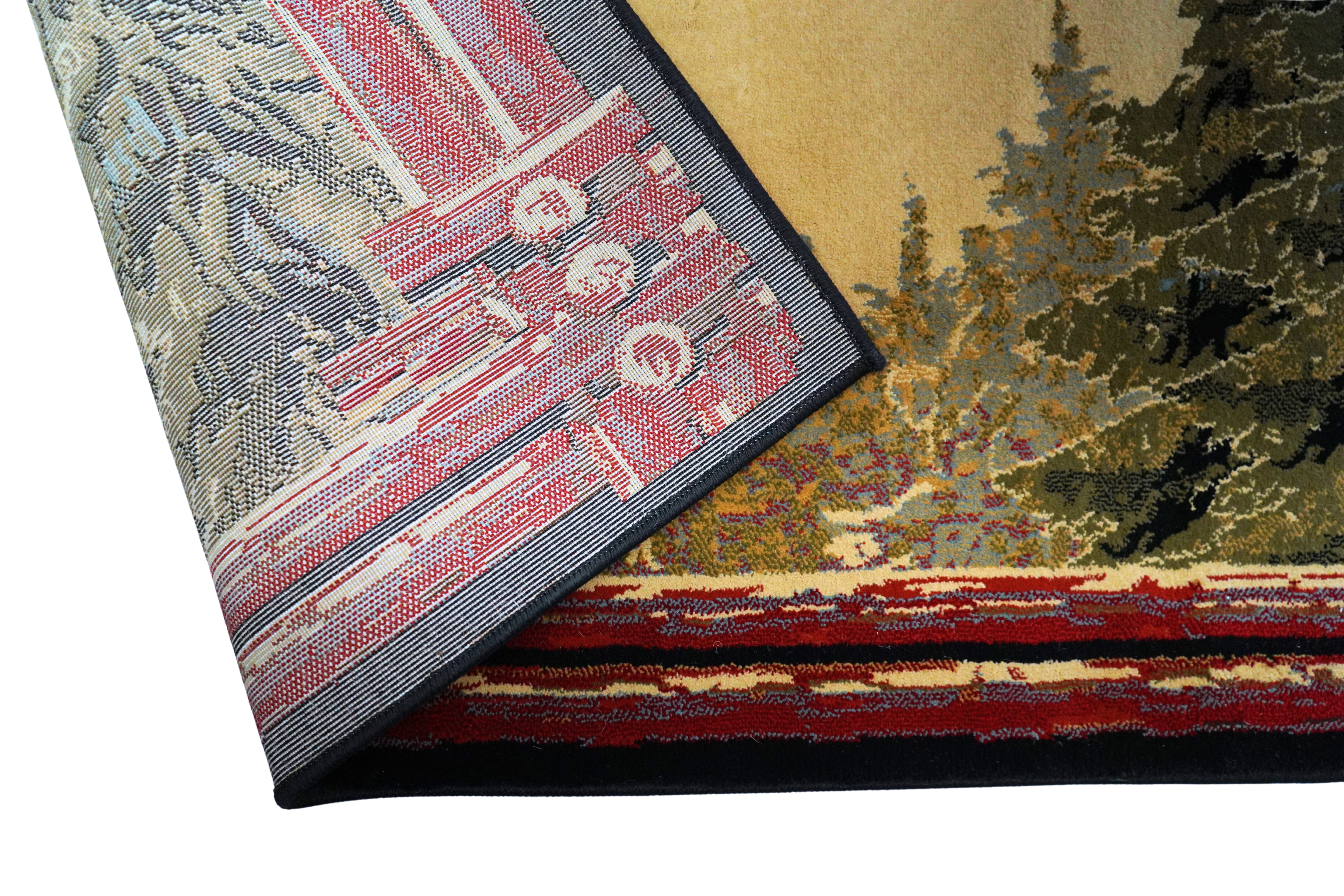 Goods of the Woods 50 x 30 Inch Forest Trail Olefin Hearth Rug
