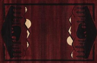 Goods of the Woods 32 x 52 Inch Bears at Sunrise Hearth Rug