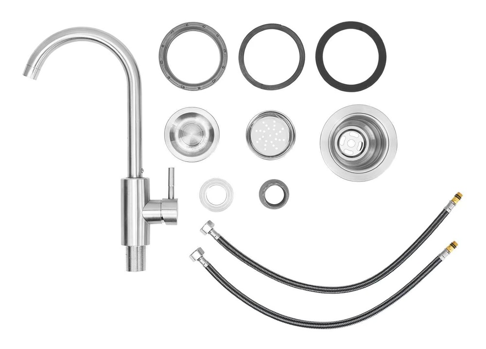 Bull Outdoors 18 Inch Dual Mount Outdoor Kitchen Sink Kit