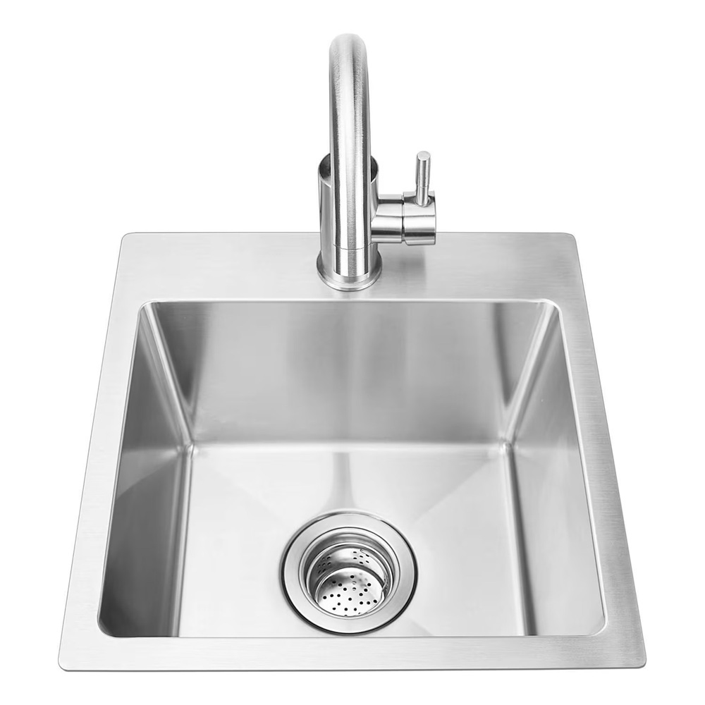 Bull Outdoors 18 Inch Dual Mount Outdoor Kitchen Sink Kit