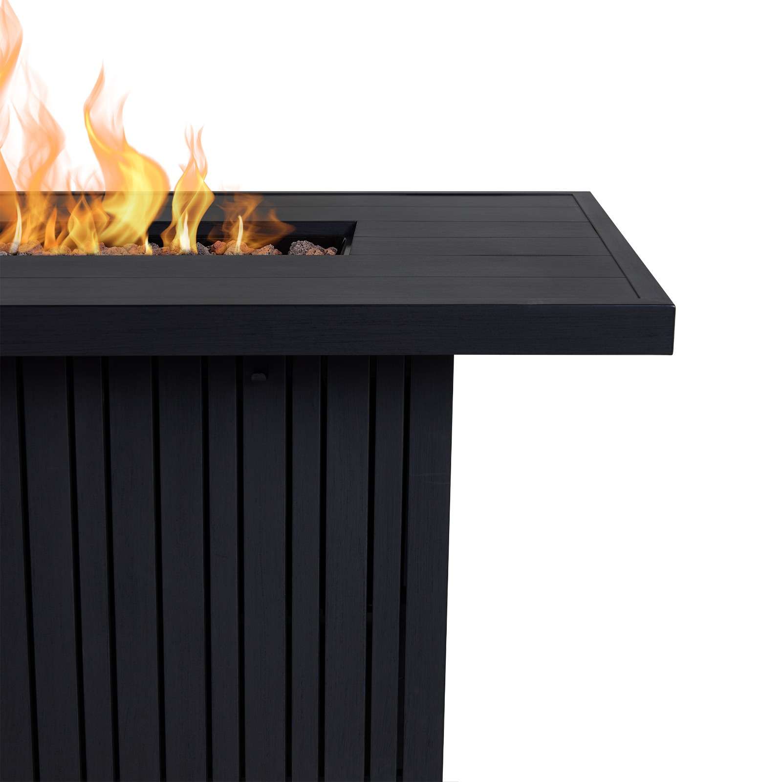 Real Flame 52 Inch Rectangular Calvin Propane Fire Table