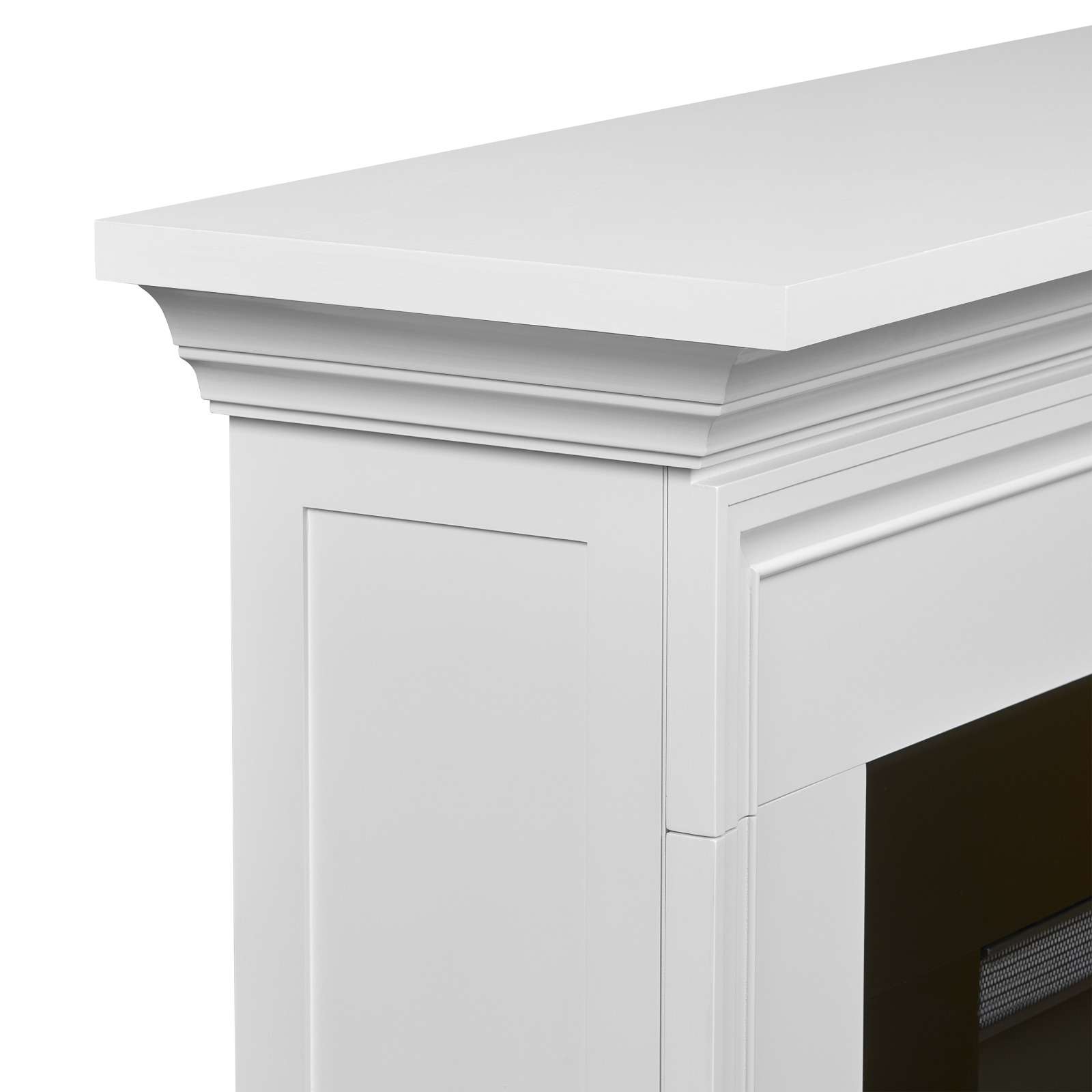 Real Flame 76 Inch Cleo Landscape Smart Electric Fireplace with Mantel
