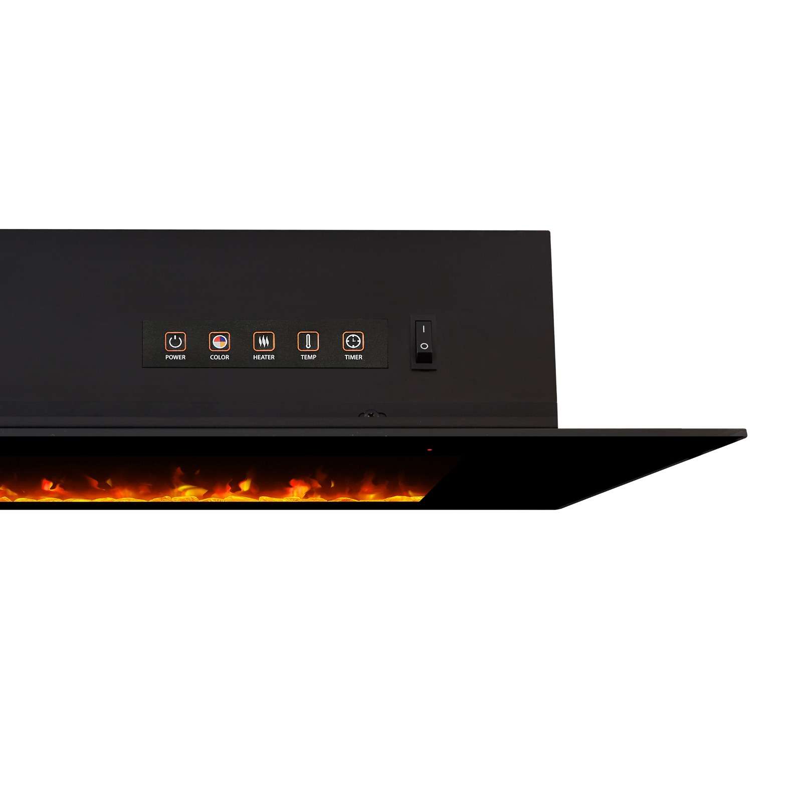 Real Flame 72 Inch Corretto Wall Mount Linear Electric Fireplace
