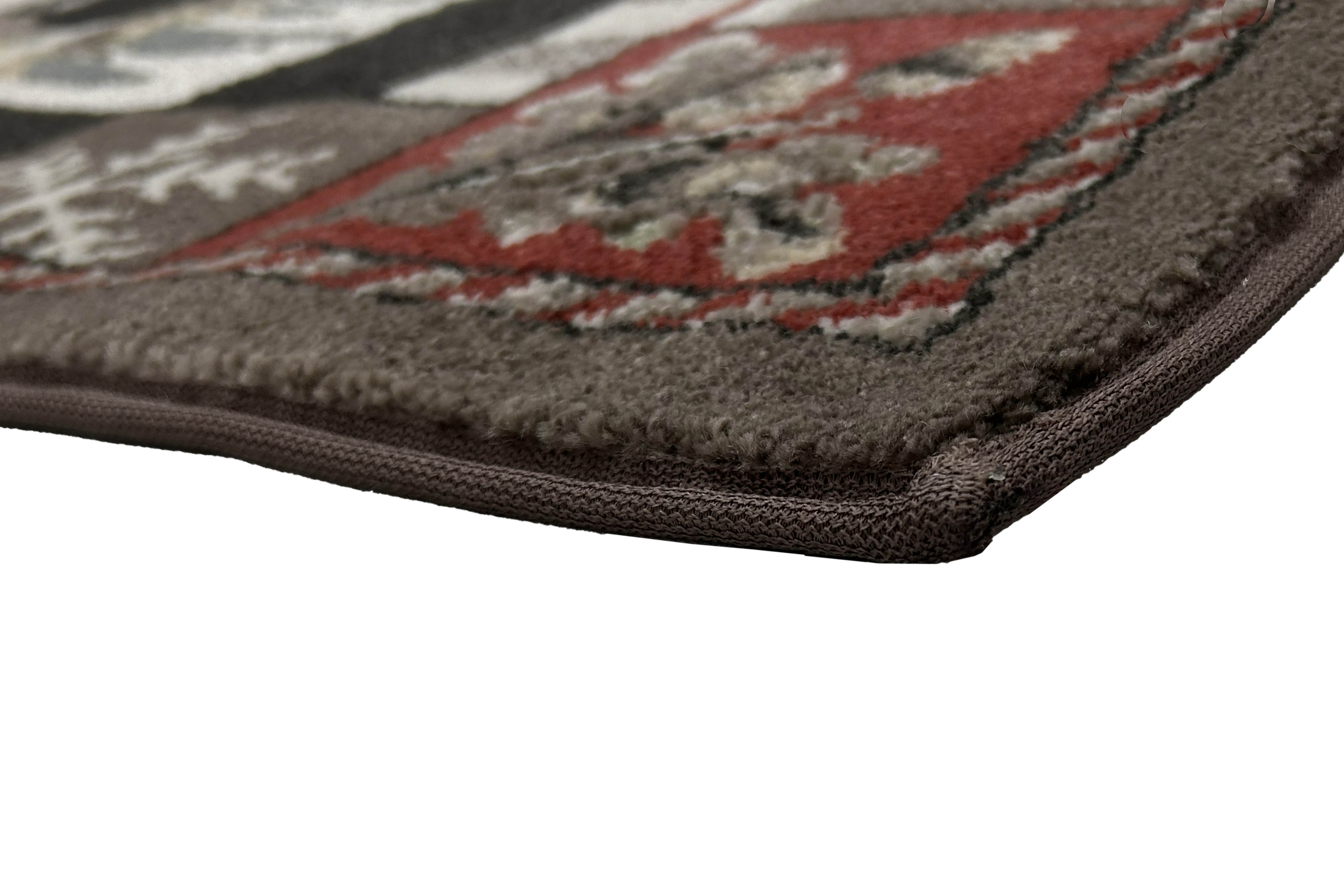 Goods of the Woods 42 x 26 Inch Frontier Mountain Bear Lodge Half-Round Polypropylene Hearth Rug