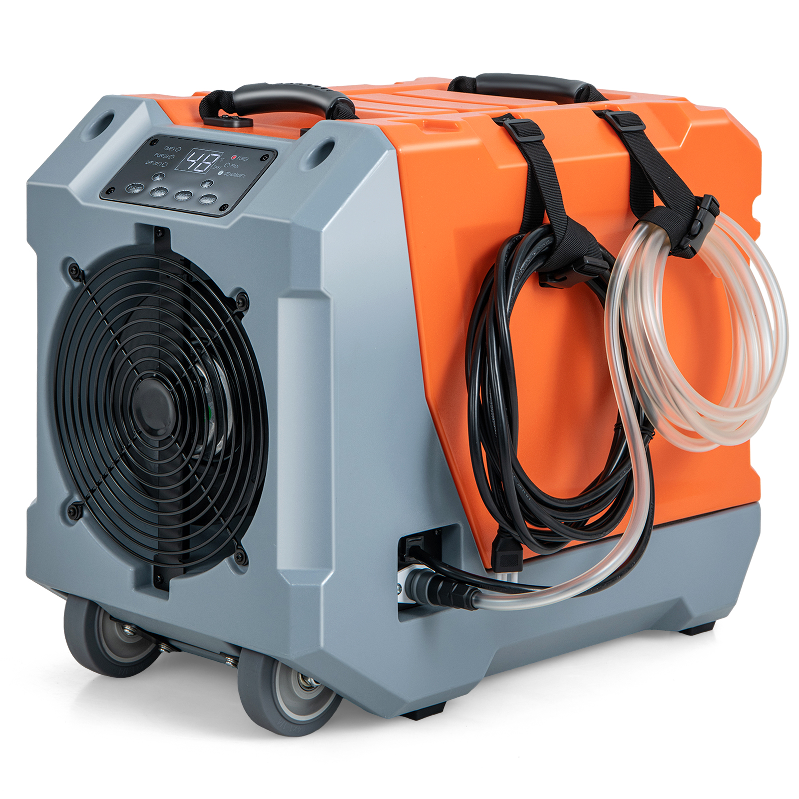 Costway 23 Inch Portable Commercial Dehumidifier with Pump and Drain Hose - 180 PPD
