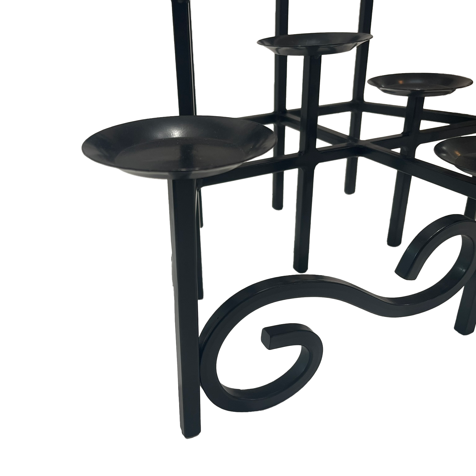 Dagan 10 Candle Black Fireplace Candelabra
