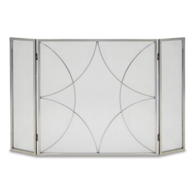 Pilgrim Forged Diamond Tri Panel Fireplace Screen