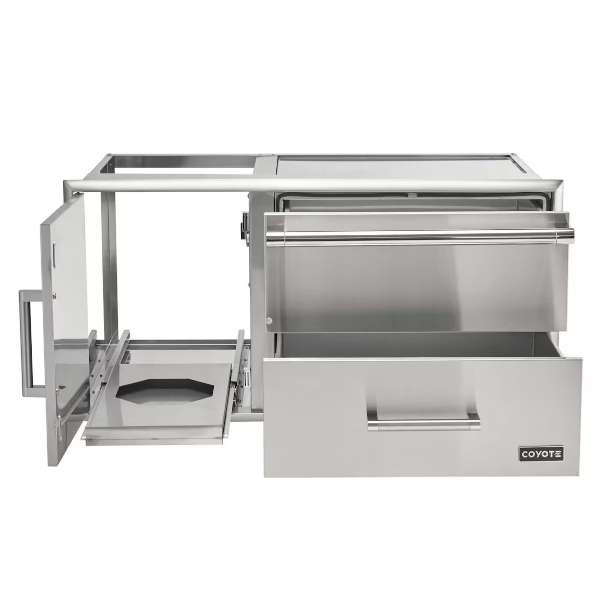 Coyote Outdoor Living Storage Drawer and Warming Drawer with Vertical Access Door