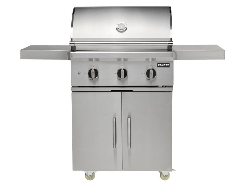 Coyote Outdoor Living C3C30 30 Inch 3-Burner Freestanding Gas Grill with Cart