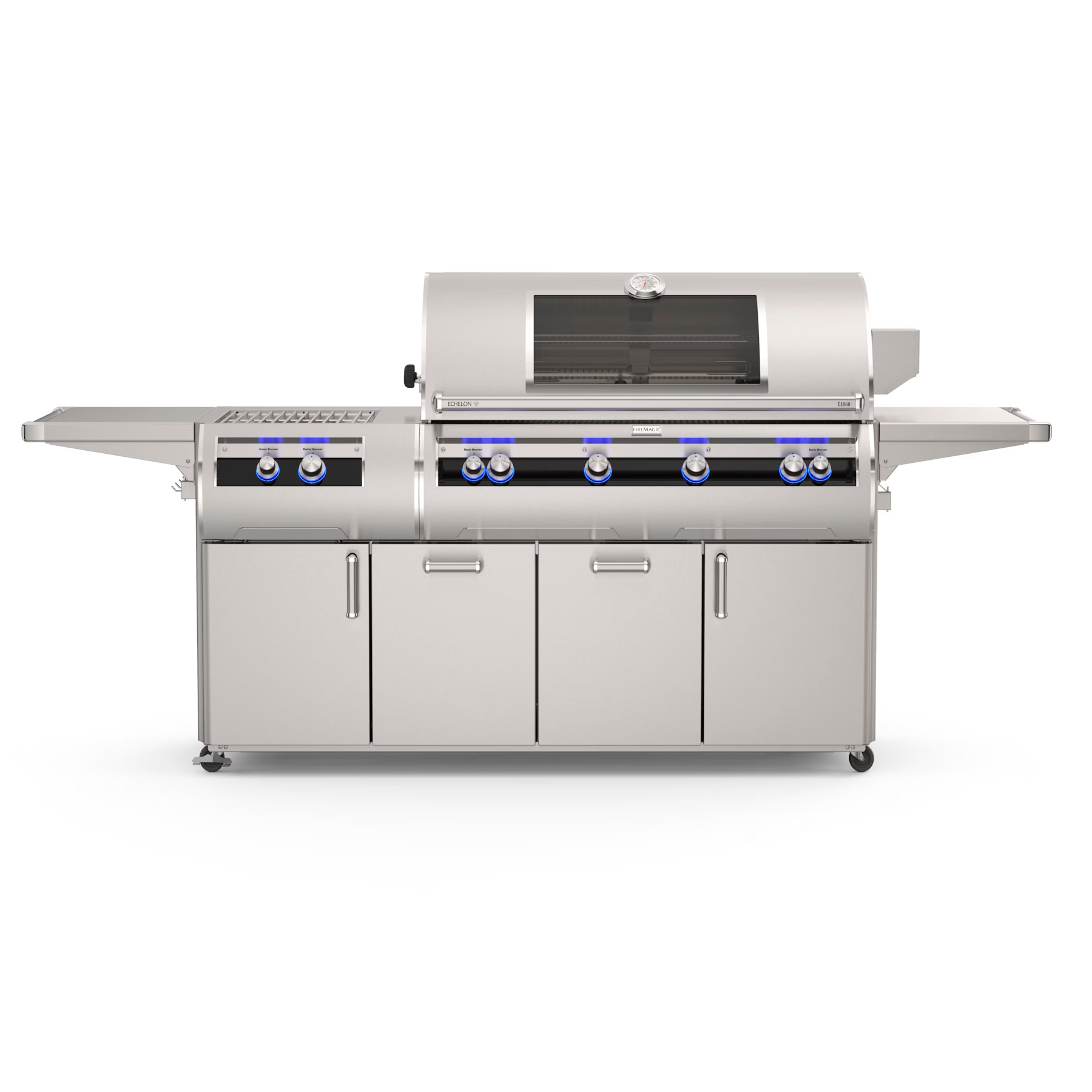 Fire Magic Echelon 48 Inch Portable Gas Grill with Analog Thermometer