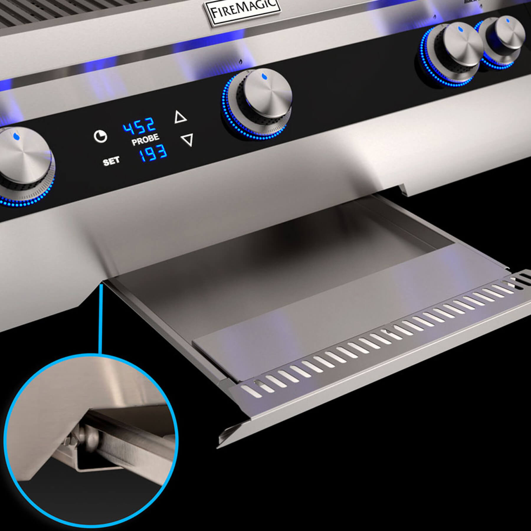 Fire Magic Echelon 48 Inch Portable Gas Grill with Digital Thermometer