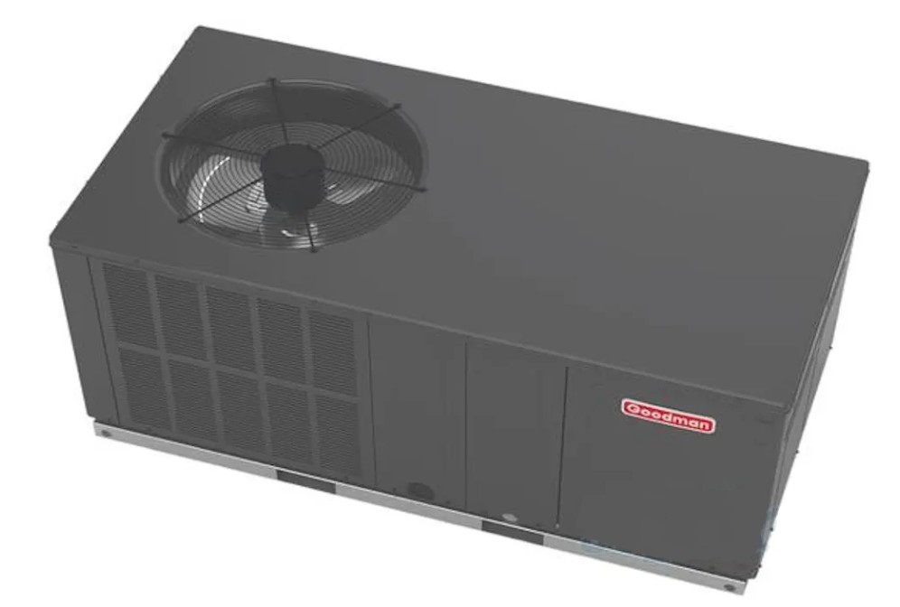 Goodman 2 Ton 13.4 SEER2 R-32 Black Horizontal Packaged Air Conditioner