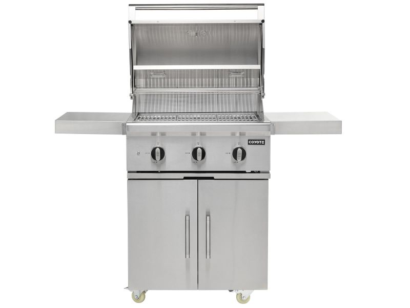 Coyote Outdoor Living C3C30 30 Inch 3-Burner Freestanding Gas Grill with Cart