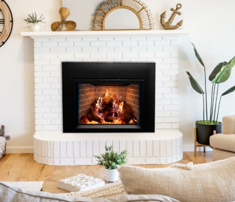 Empire 34 Inch Rainier Direct Vent Gas Fireplace Insert with Intermittent Pilot and On/Off Switch