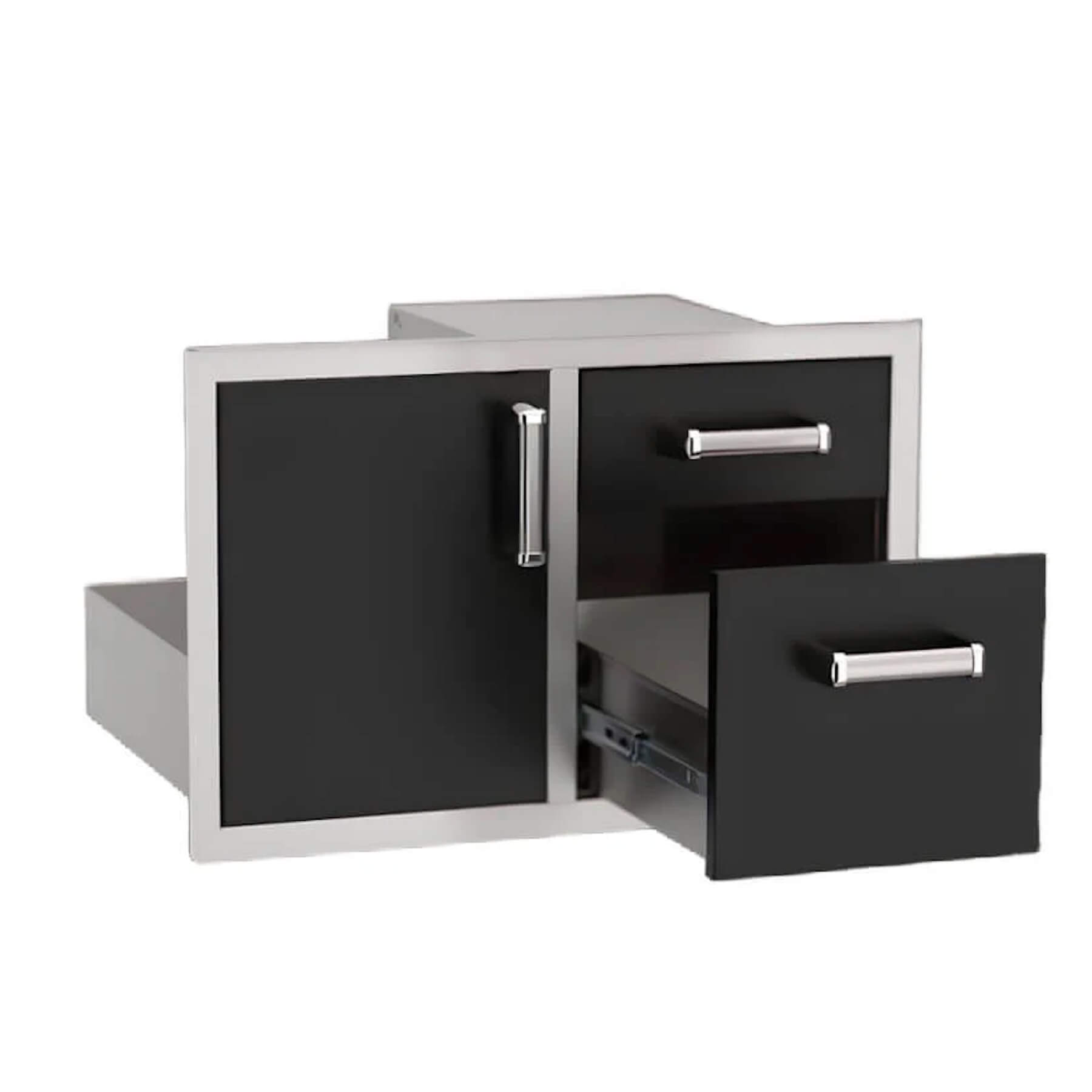 Fire Magic Echelon Black Double Drawer with Access Drawer
