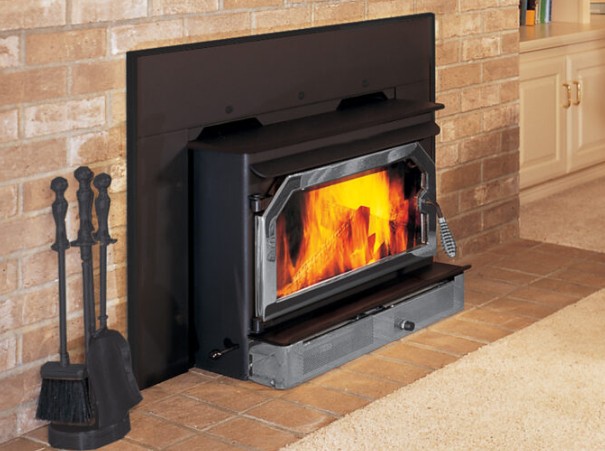 Ironstrike Stoves Performer 210 Wood Fireplace Insert with Traditional Door
