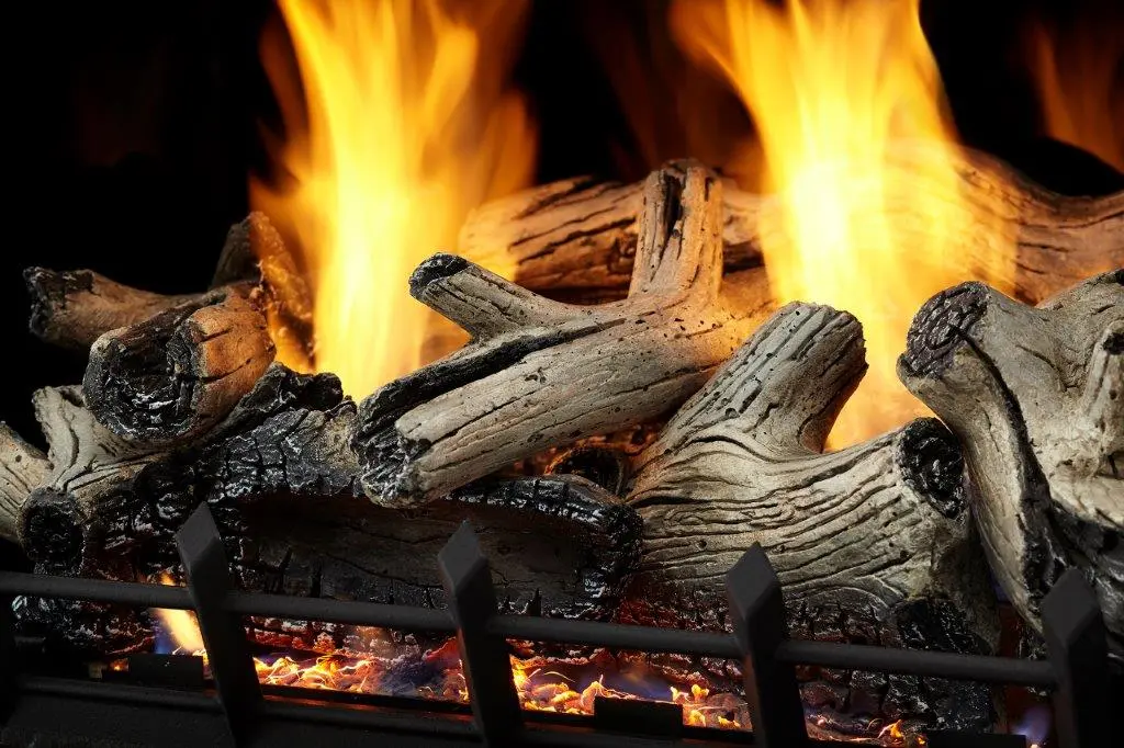 Monessen 24 Inch 6 Piece Beachcomber Refractory Log Set for Natural Blaze VF 24 Inch Burners