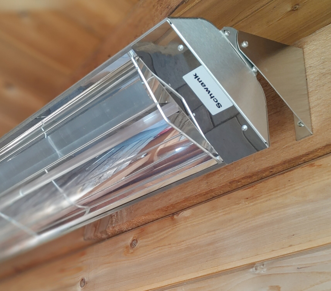 Schwank 19 Inch ElectricSchwank 500W Stainless Steel Single Element Infrared Electric Heater - 120V