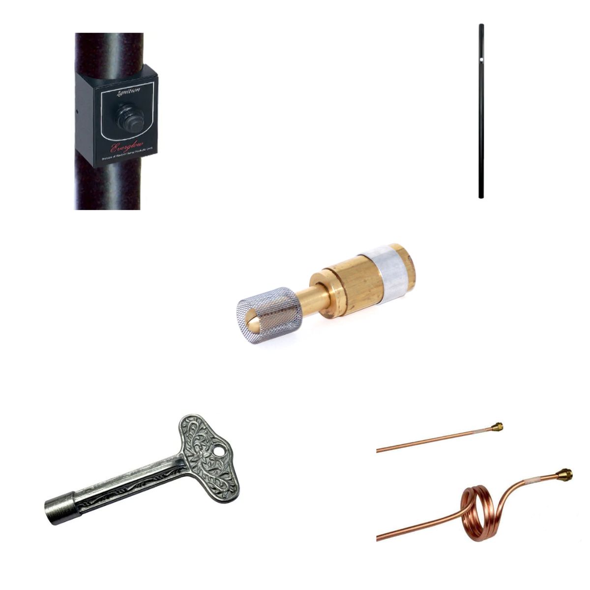 Everglow 8 Foot HJ Series Post-Mount Gas Lamp Combo