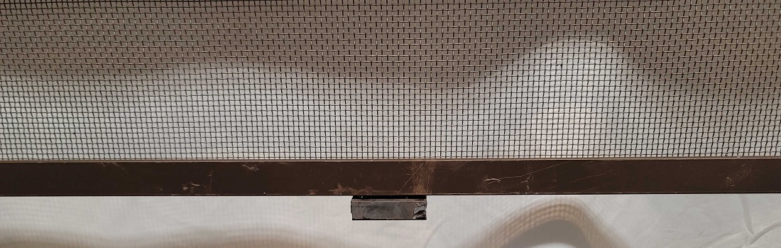 (Open Box Item) - Pilgrim 44 Inch Burnished Bronze Forged Iron Fireplace Screen with Doors