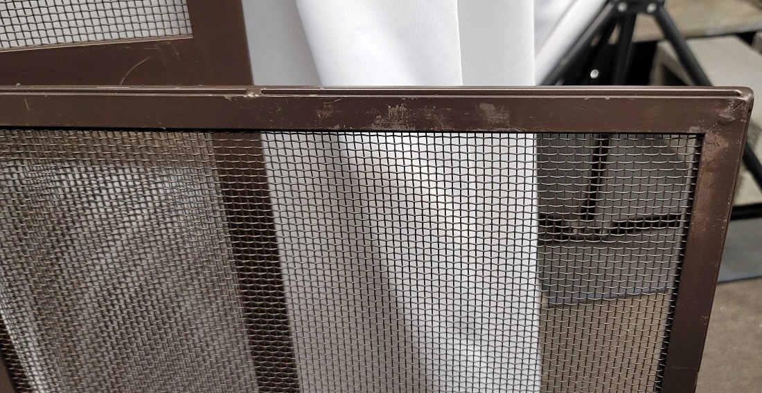 (Open Box Item) - Pilgrim 44 Inch Burnished Bronze Forged Iron Fireplace Screen with Doors
