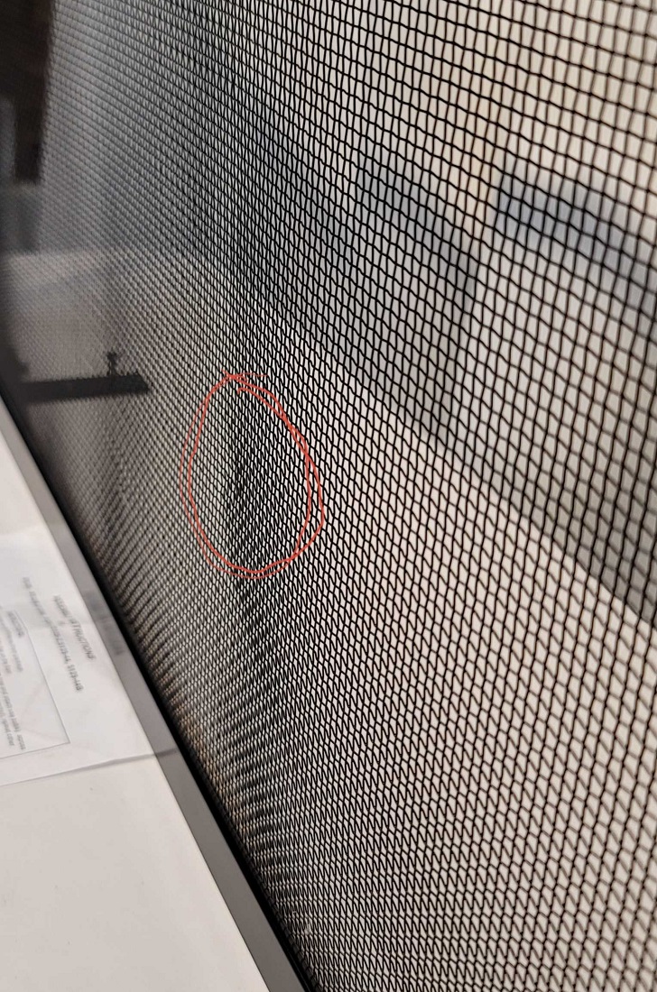 (Open Box Item) - Dagan 39 x 25 Inch Black Wrought Iron Fireplace Screen