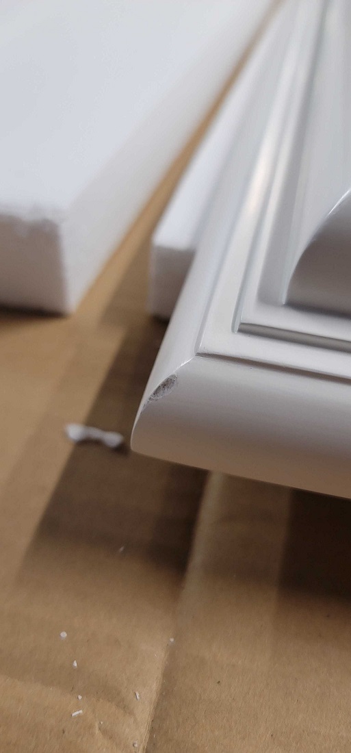(Open Box Item) - Pearl Mantels 618 Crestwood MDF Fireplace Mantel Shelf in White
