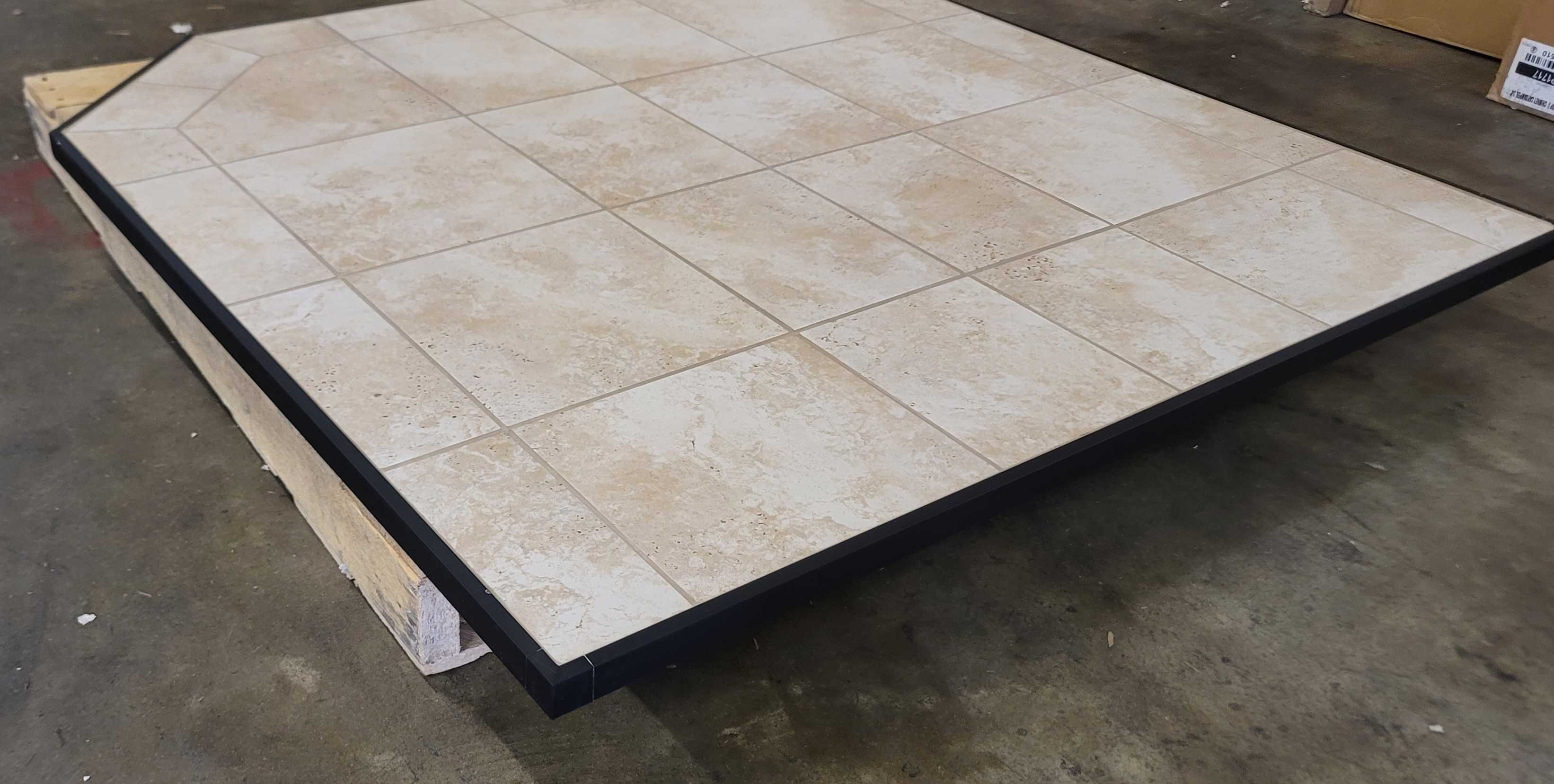 (Open Box Item) - American Panel 54 x 54 Carmel Original Edge Type 2 Hearth Board