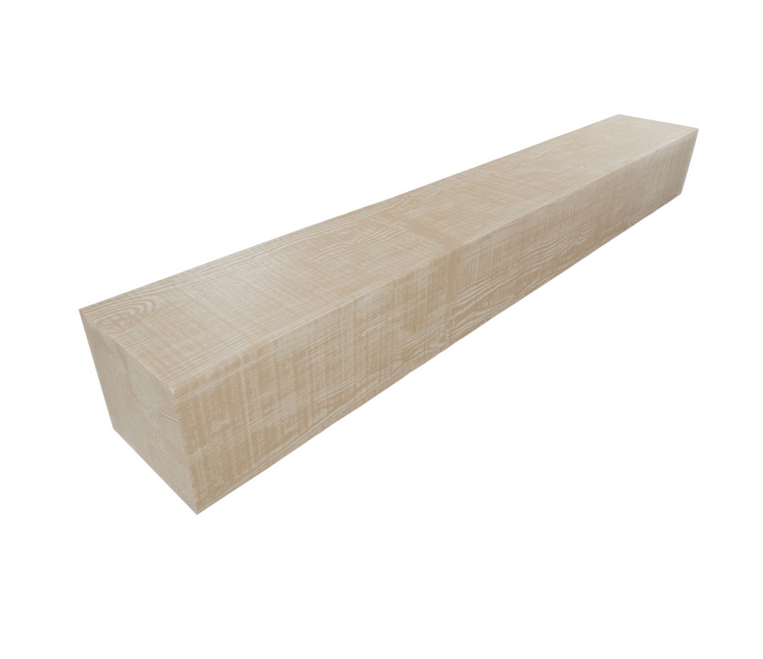 Ekena Millwork 72 Inch Heritage Timber Rustic Sawn Faux Wood Fireplace Mantel - 8 Inch Depth