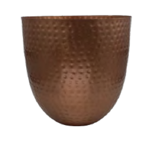 Dagan Round Hammered Fireplace Log Bucket