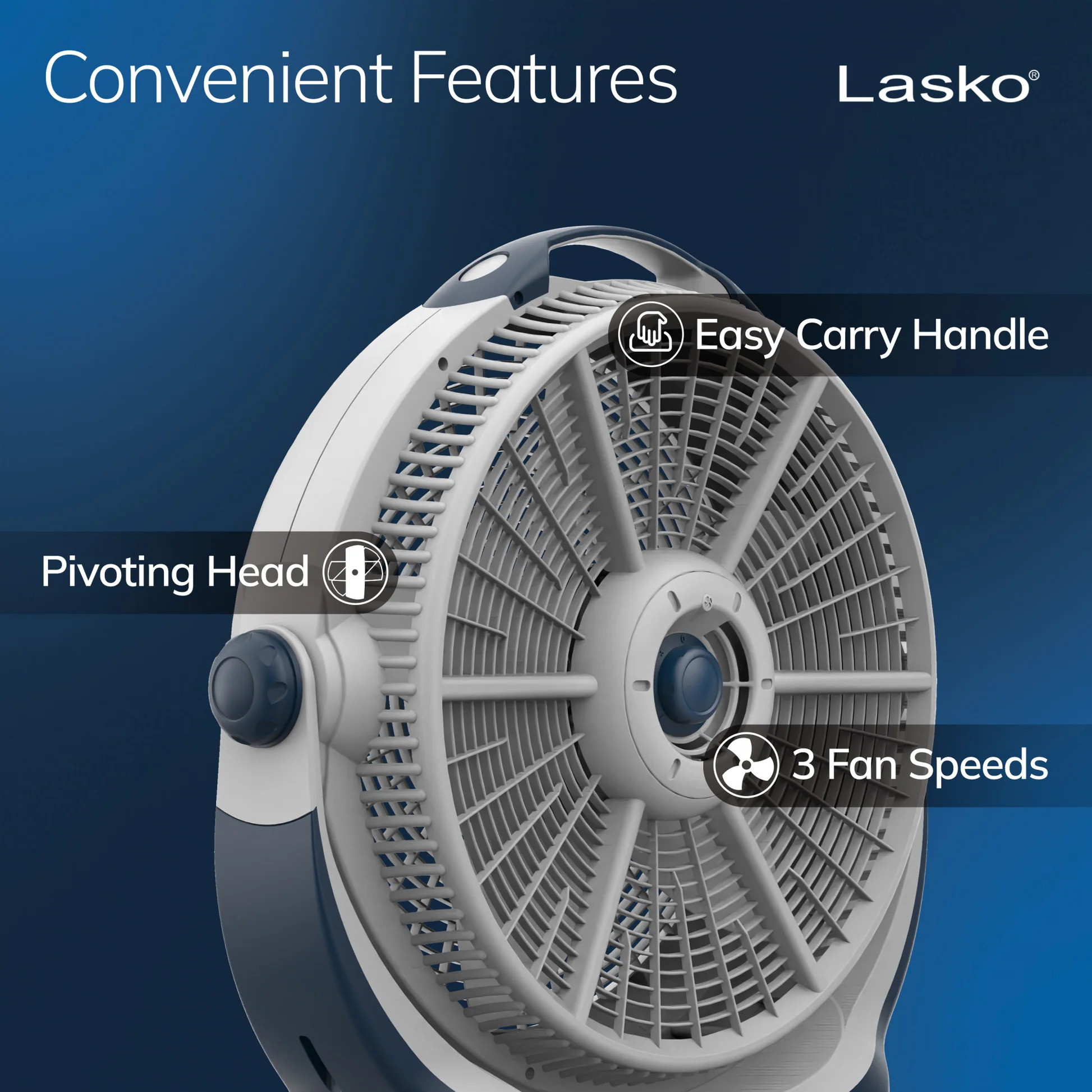 Lasko Wind Machine 20 Inch Air Circulator Floor Fan