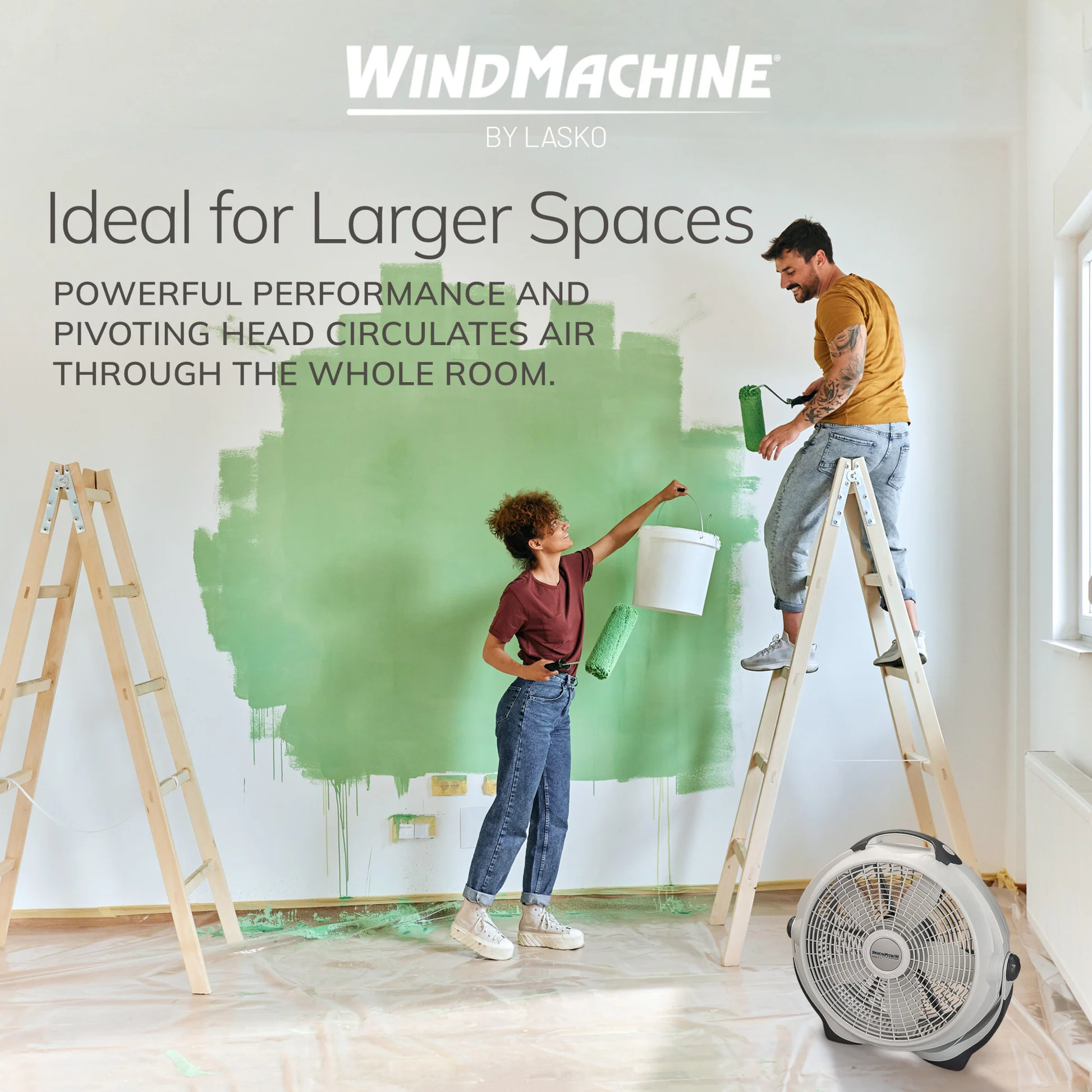 Lasko Wind Machine 20 Inch Air Circulator Floor Fan
