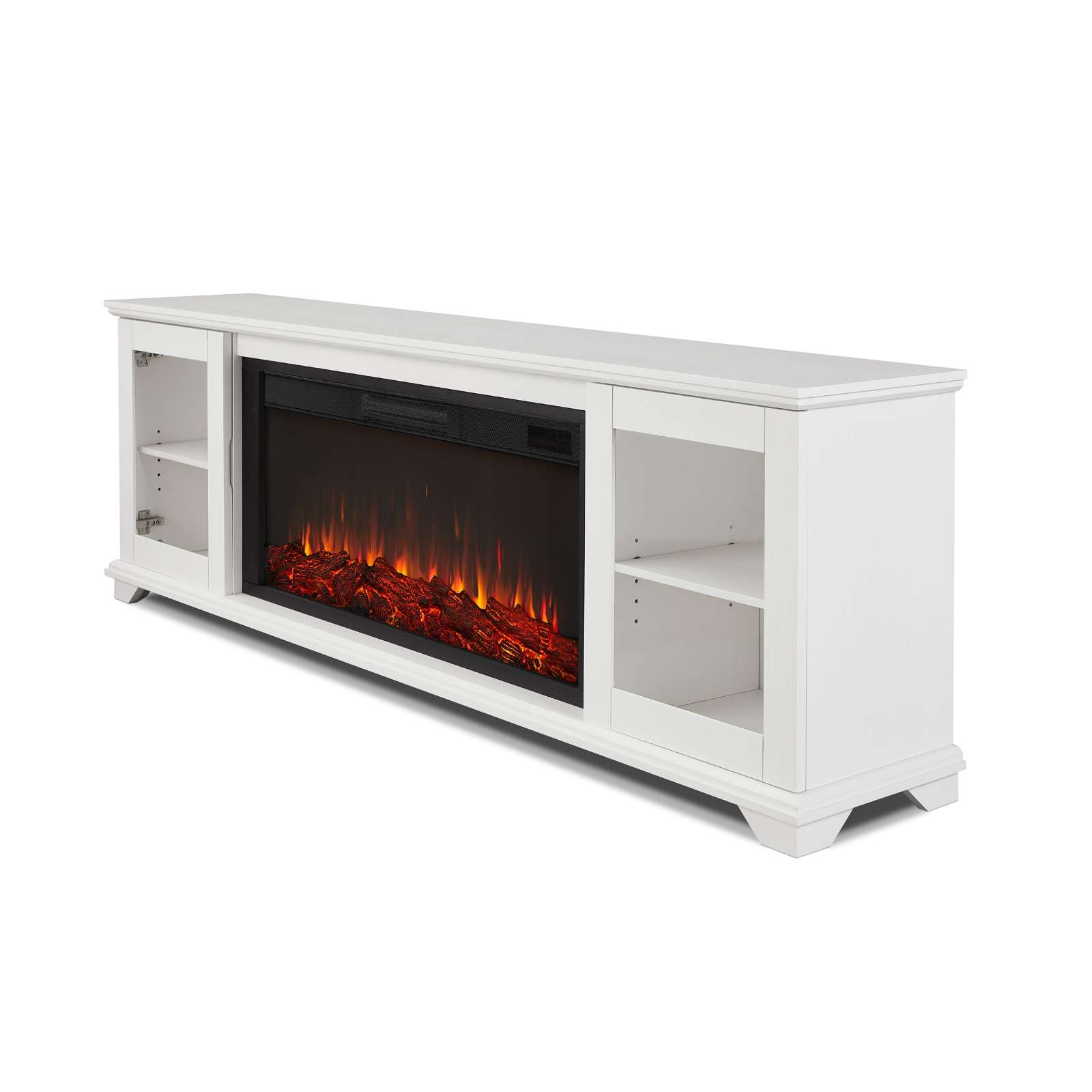 Real Flame 81 Inch Benjamin Landscape Electric Fireplace TV Stand