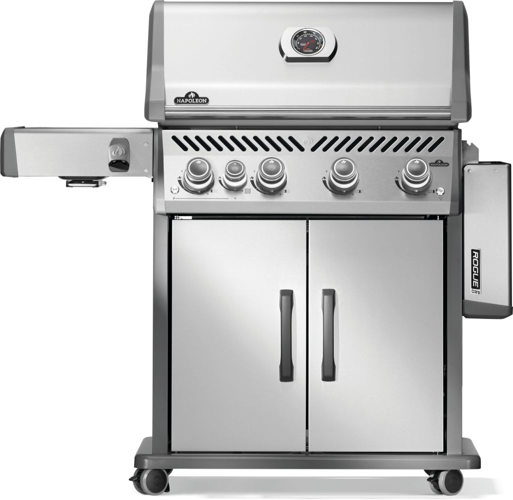 Napoleon Grills Black Rogue Pro 525 Gas Grill with Infrared Side Burners