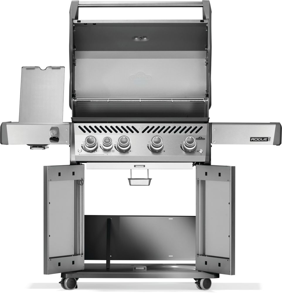 Napoleon Grills Black Rogue Pro 525 Gas Grill with Infrared Side Burners