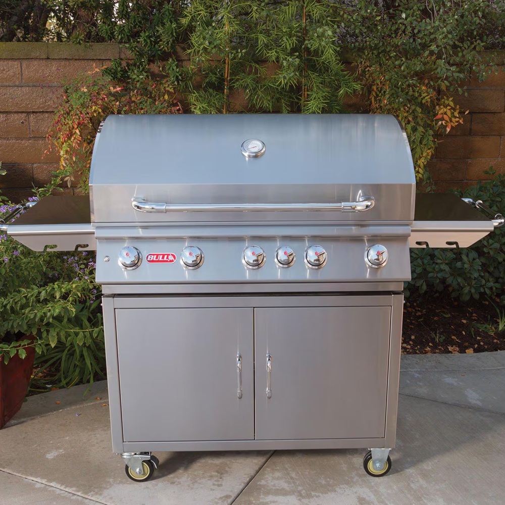 Bull Outdoors 38 Inch Brahma Stainless Steel Gas Grill with Cart
