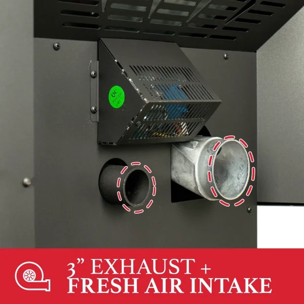 US Stove 25 Inch Ashley AP5617-W Pellet Stove - 90 Pound Hopper