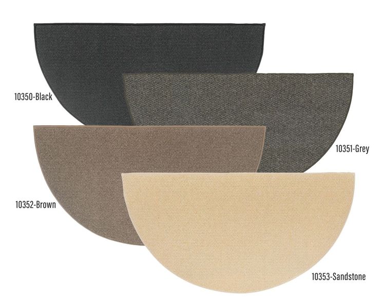 Goods of the Woods 72 x 36 Inch Wool Half Round Hearth Rug