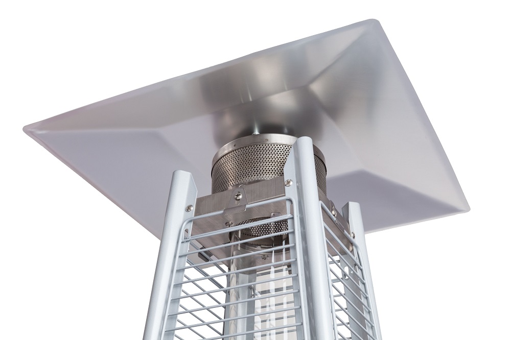 Fire Sense Stainless Steel Pyramid Flame Propane Gas Patio Heater