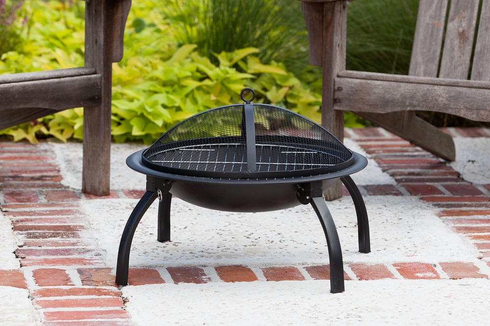 Fire Sense 22 Inch Folding Wood Burning Fire Pit